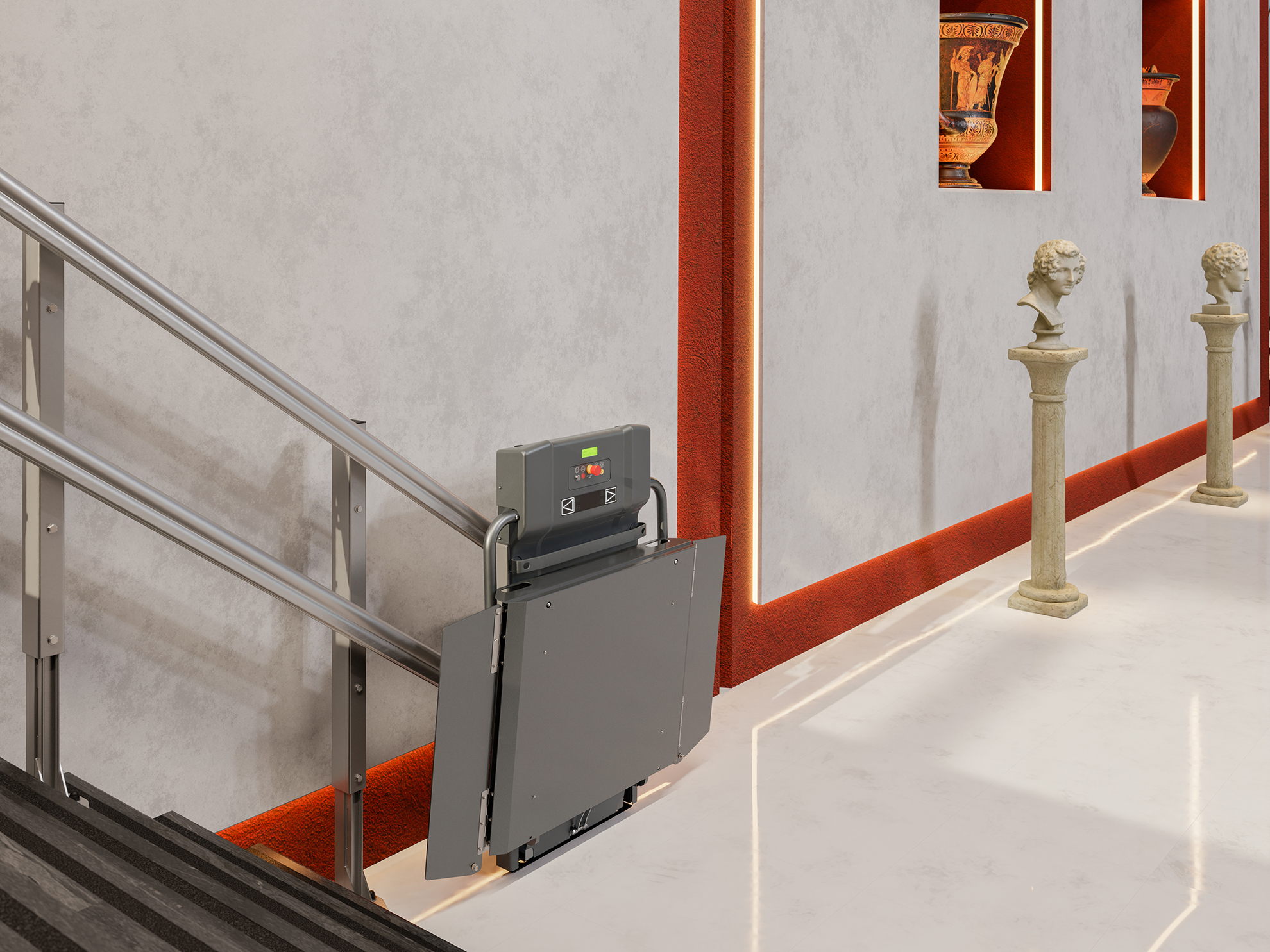 servoscala con piattaforma